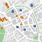 Sehenswertes und Markantes in der Innenstadt von Herten