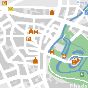 Sehenswertes und Markantes in der Innenstadt von Rheda