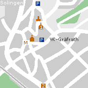 Solingenl, Stadtplan der Sehenswürdigkeiten