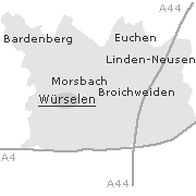 Zugehörigkeiten zum Stadtgebiet Würselen