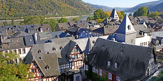Bacharach Blick über B. auf den Rhein © Udo Kruse