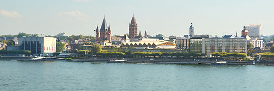 heinpanorama von Main, von Kastel aus gesehen