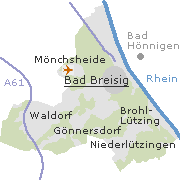 Lage einiger Ortsteile von