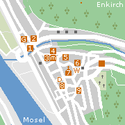 Sehenswertes und Markantes im Ortszentrum vo Enkirch
