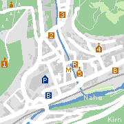 Sehenswertes und Markantes in der Innenstadt von Kirn im Naheland