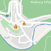 Sehenswertes und Markantes in der Innenstadt von Malberg in der Eifel