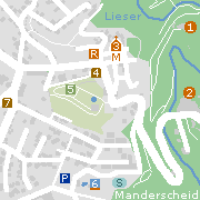 Sehenswertes und Markantes in der Innenstadt von Manderscheid