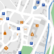 Sehenswertes und Markantes in der Innenstadt von Prüm