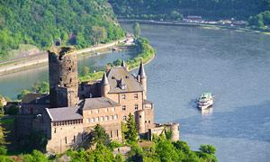 St. Goarshausen, Burg Katz Rhein © fotografci