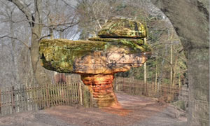 Buntsandstein Stiefelfelsen bei St. Ingbert