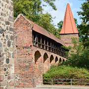 Stadtmauer Zerbst mit Türmchen