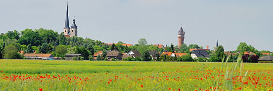 Burg Altmark Mohn, Jerichower Kirche, Wasserturm © LianeM