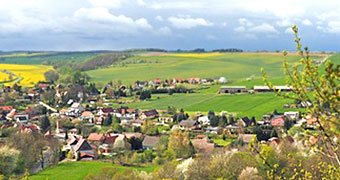 AQrnstein von der Butg aus gesehen