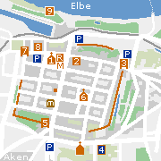 Sehenswürdigkeiten in der Innenstad von Aken an der Elbe