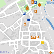 Sehenswürdigkeiten und Markantes in der Innenstadt von Barby