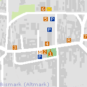 Sehenswertes und Markantes in der Innenstadt von Bismark (Altmark)