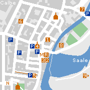 Sehenswürdigkeiten und Markantes in der Innenstadt von Calbe an der Saale