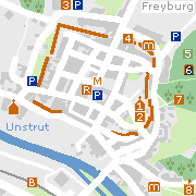 Markantes und Sehenswertes in der Innenstadt von Weißenfels