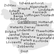 Orte im Stadtgebiet von Gardelegen