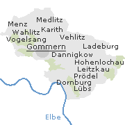 Orte im Stadtgebiet von Gommern