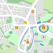 Sehenswertes und Markantes in der Innenstadt von Kalbe (Milde)