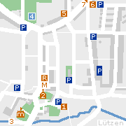 Markantes und Sehenswertes in der Innenstadt von Laucha an der Unstrut