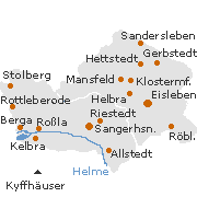 Mansfelder Land Karte