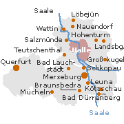 Saalkreis Karte