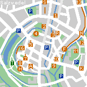 Markantes und Sehenswertes in der Innenstadt von Salzwedel