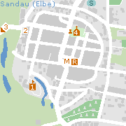 Sehenswertes und Markantes in der Innenstadt von Sandau (Elbe)