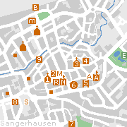 Sehenswertes und Markantes in der Innenstadt von Sangerhausen