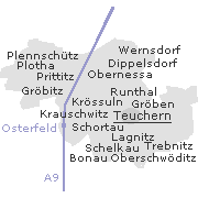 Orte im Stadtgebiet von Teuchern