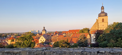 Blick von der Burg zur Stadt Querfurt