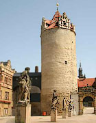 Bernburg Eulenspiegelturm am Schloss © Karina Baumgart