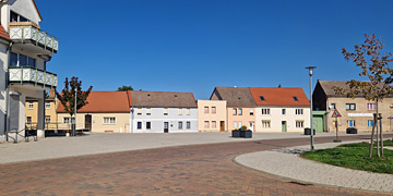 An das Stadtcafé Könnern erinnert noch eine Eistüte an der Haustür