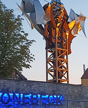 Salzblume am Elbufer in Schönebeck