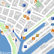 Sehenswertes und Markantes im Ortszentrum von Büsum