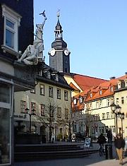 Ilmenau vom Boulevard zur Stadtkirche