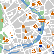 Erfurt - sehenswerte Innenstadt