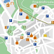 Sehenswertes und Markantes imn der Innenstadt von Waltershausen/Thür