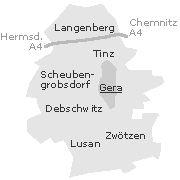Gera Stadtteile
