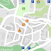 Sehenswertes und Markantes im Ortszentrum von Oberhof in Thüringen