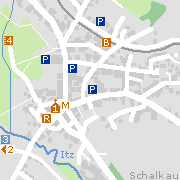Sehenswertes und Markantes in der Innenstadt von Schalkau