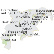 Orte im Gebiet der Einheitsgemeinde Stadt Schkölen