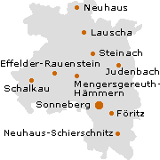 Sonneberg Kreis in Thüringen