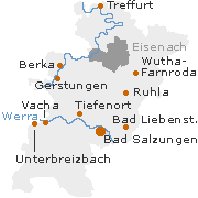 Wartburg Kreis in Thüringen