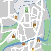 Sehenswertes und Markantes in der Innenstadt von Weida