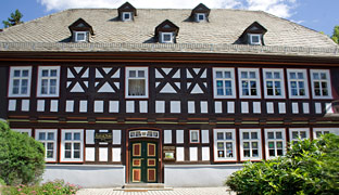 Friedrich Froebels Geburtshaus in Oberweissbach. Er war sozusagen der erste Kindergärtner.