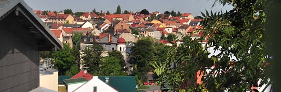 Bick vom Schloss auf die Stadt Apolda